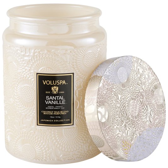 Vela Pote Vidro Santal Vanille Voluspa 100 Horas