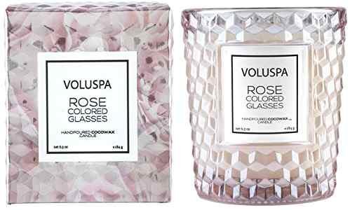 Vela Rose Colored Glasses Roses Voluspa 40 Horas