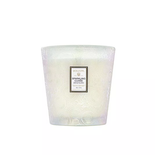 Vela Vaso Pedestal 3 Pavios Sparkling Cuvee Voluspa 80 Horas