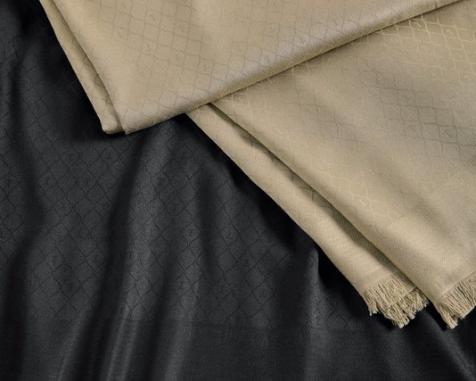 Xale Essenza Viscose Trussardi Nero 1,45 x 1,45 m
