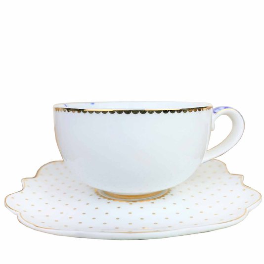 Xícara de Café com Pires Royal White Pip Studio 125 ml