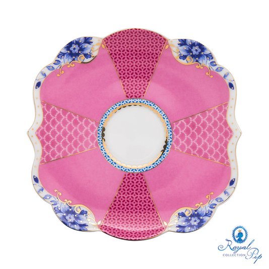 Xícara de Café de Porcelana com Pires Royal Pip Studio Rosa