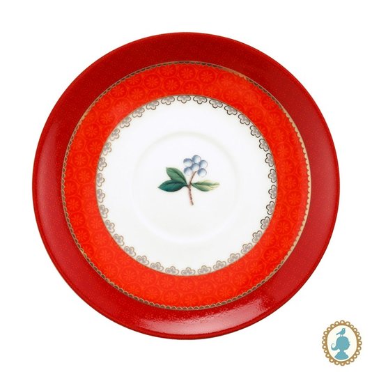 Xícara de Chá com Pires Blushing Birds Pip Studio Vermelho