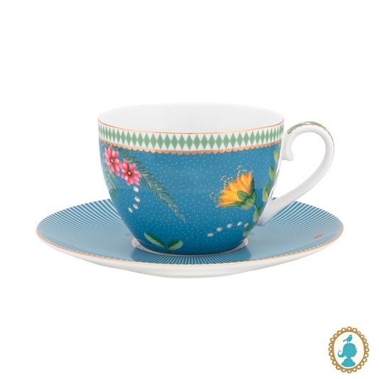 Xícara De Chá Com Pires La Marjorelle Pip Studio Azul 280 ml