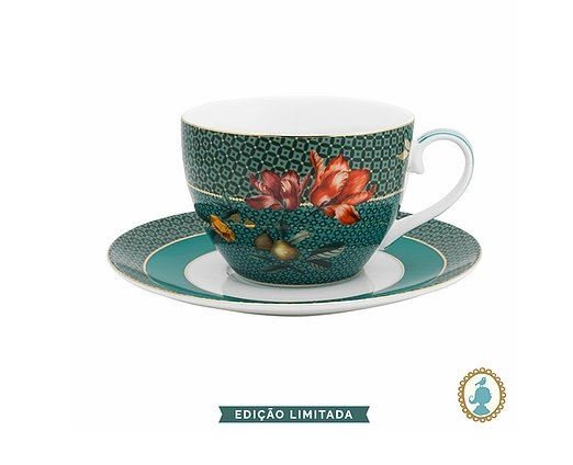 Xícara de Chá com Pires Winter Wonderland Pip Studio Verde