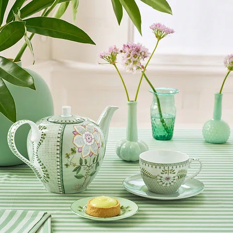 Xícara de Chá Tiles Pip Studio Verde Claro 280 ml