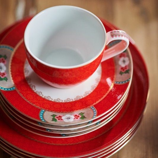 Xícara Para Café Blushing Birds Pip Studio Vermelho