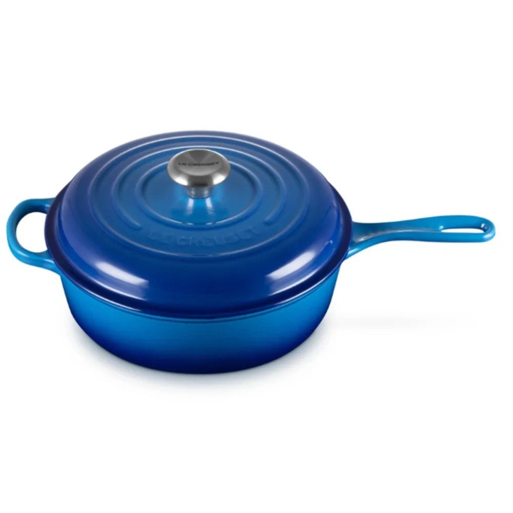 Panela Redonda Cassadou Signature Le Creuset Azure Blue 26 cm