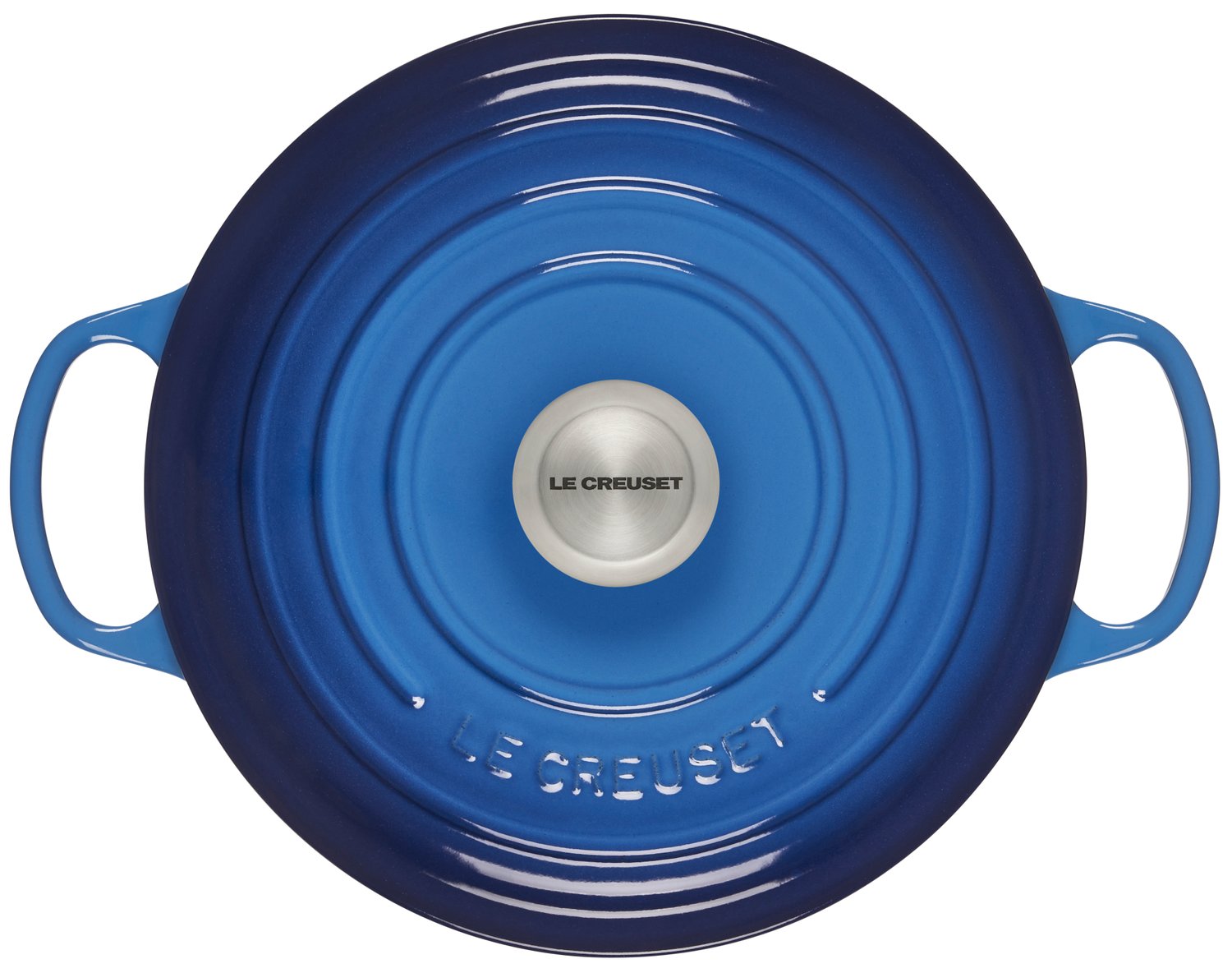 Panela Redonda Signature Le Creuset Azure Blue 26 cm - LCL Home