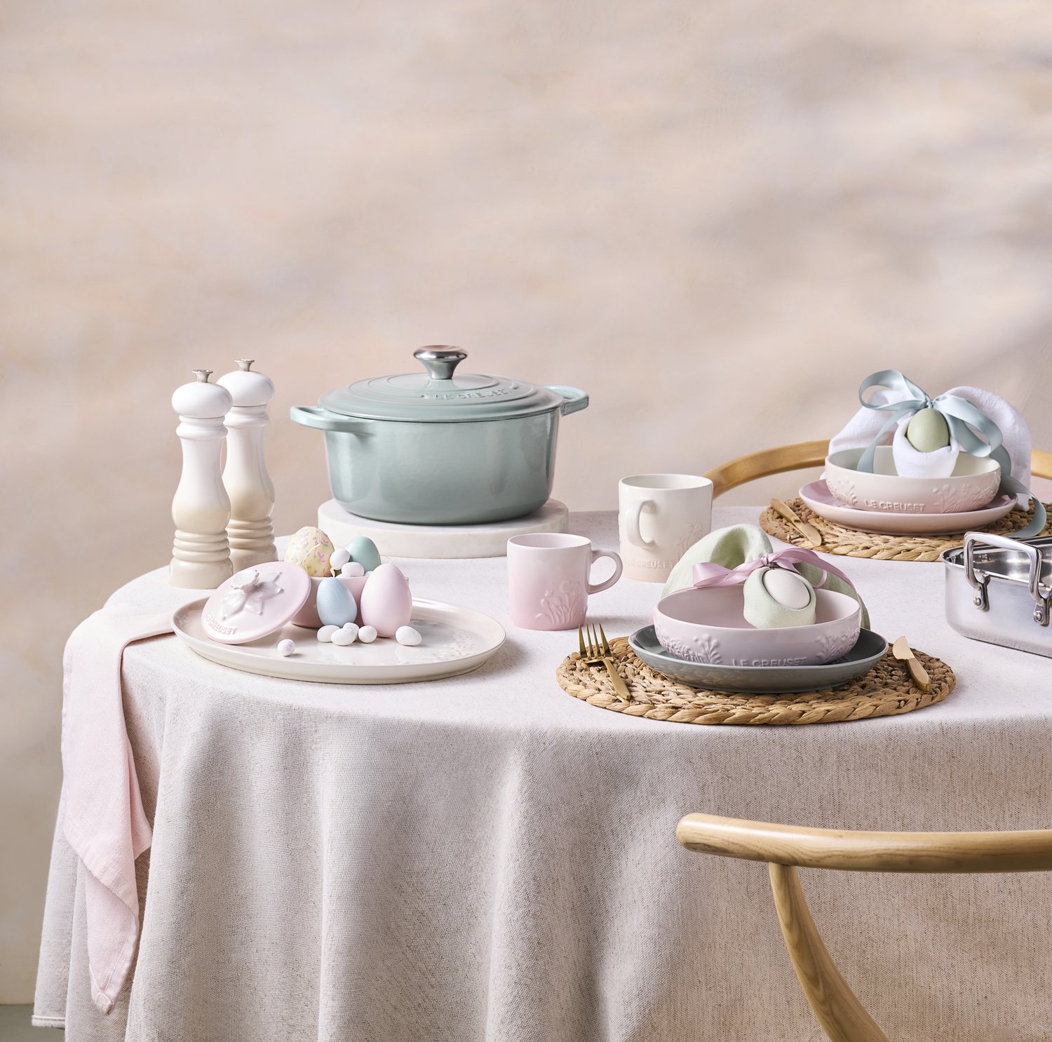 Prato Fundo Sphere Jardin Le Creuset Sea Salt 18 cm - LCL Home