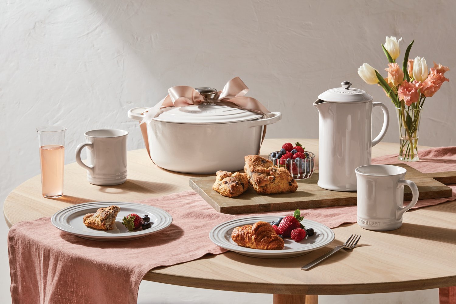 Prensa Francesa Le Creuset Branco 1L - LCL Home