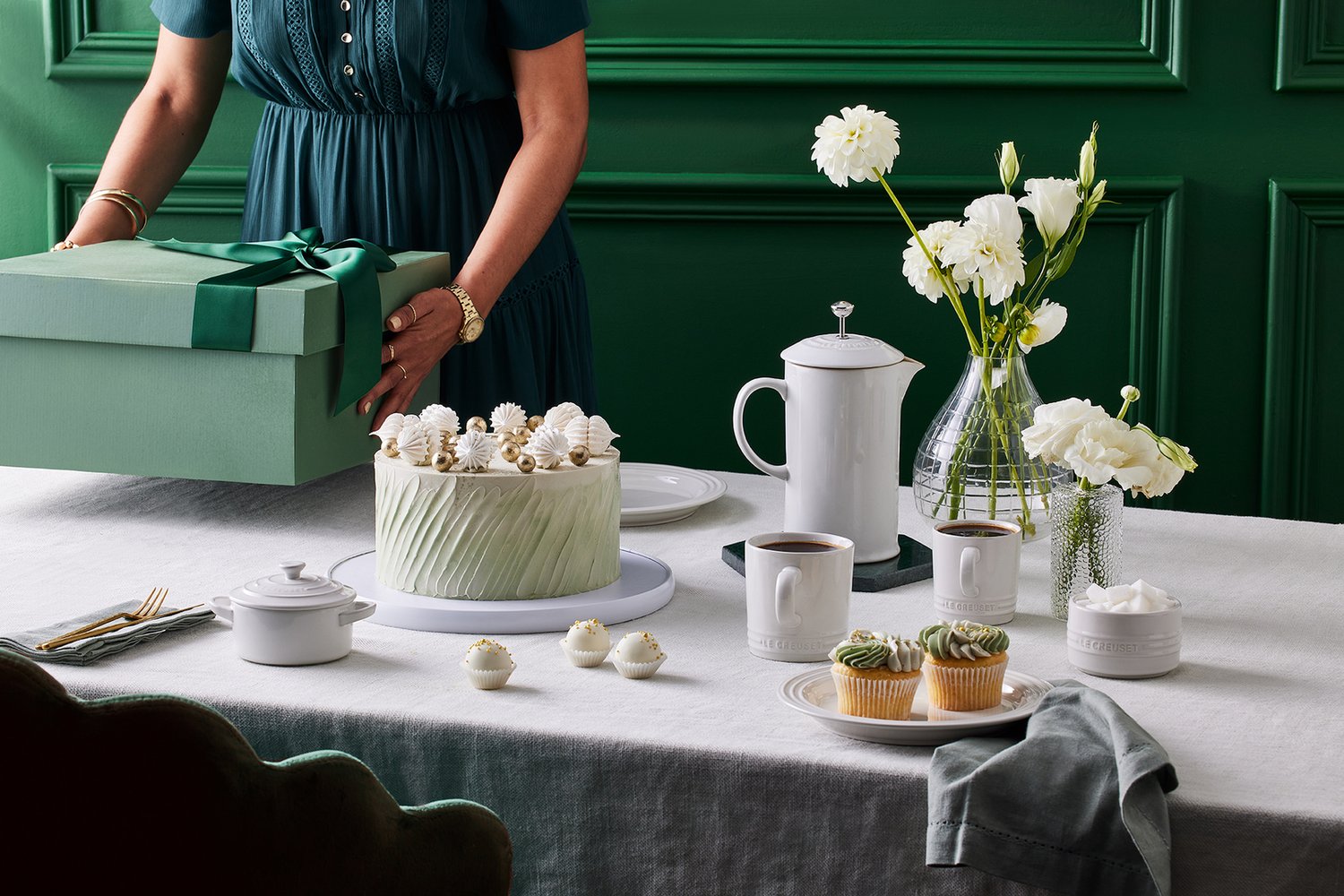 Prensa Francesa Le Creuset Branco 1L - LCL Home