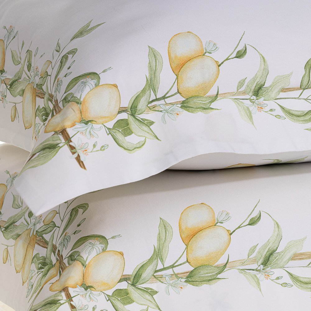 Jogo de Cama 7 Peças Casal Limoncino 300 Fios Trussardi - LCL Home