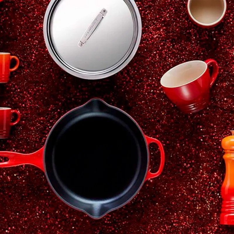 Skillet Redonda Tradition Vermelha Le Creuset 16cm - LCL Home