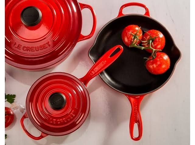 Skillet Redonda Tradition Vermelha Le Creuset 16cm - LCL Home