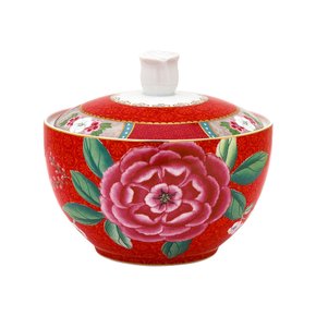 Açucareiro Blushing Birds Pip Studio Vermelho