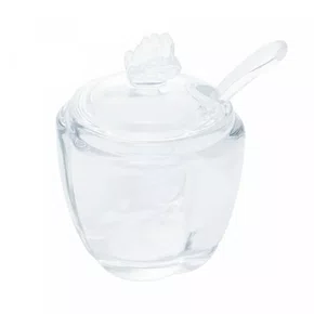 Açucareiro Butterfly Vidro C/ Colher Wolff