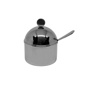 Açucareiro com Colher em Aço Inox 18/10 Ravena Riva Prataria
