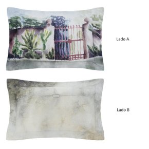 Almofada 100% Algodão Belmot Buddemeyer Luxus Estampada 30 x 50cm