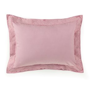 Almofada Ampezzo 300 Fios Trussardi Rosa Quatzo 30 x 40 cm
