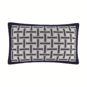 Almofada Canti Tricot Trussardi Azul 30cm x 50cm