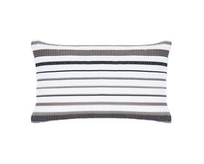 Almofada Carole 300 Fios Buddemeyer Luxus Branco e Preto 30cm x 50 cm