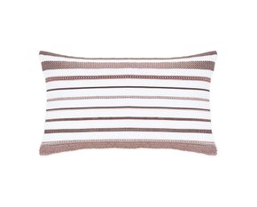 Almofada Carole 300 Fios Buddemeyer Luxus Branco e Vinho 30cm x 50 cm