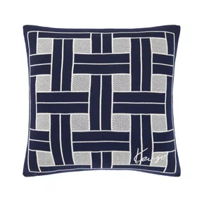 Almofada em Tricot K Weave Kenzo Home Marinho 45 x 45 cm
