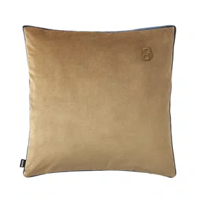 Almofada em Veludo B Velvet Boss Home Camel 43 x 43 cm