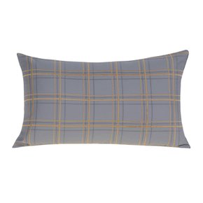 Almofada Foster Buddemeyer Luxus 30 x 50 cm Cinza Estanho/Mostarda