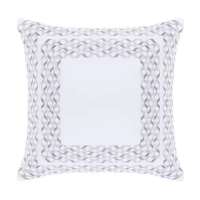 Almofada Lumina Branco/Cinza Buddemeyer Luxus 45x45cm
