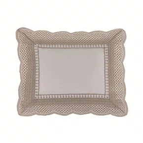 Almofada Martorana 300 Fios Trussardi Branco e Legno 30cm x 40cm