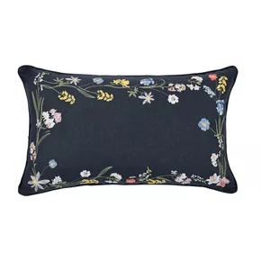 Almofada Moon Garden Buddemeyer Luxus Azul Marinho 30 x 50 cm