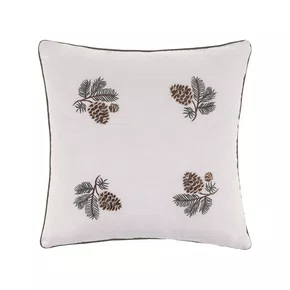 Almofada Natal Pigna 300 Fios Trussardi Branco 45cm x 45cm