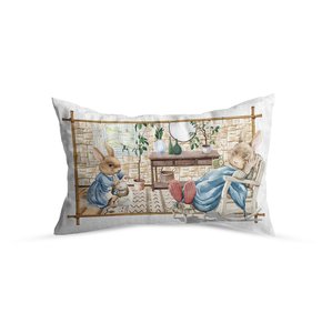 Almofada Rabbit's Family Maison Blanche 30 x 50 cm