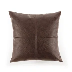 Almofada Silviero Couro Trussardi Marrom 45 x 45 cm