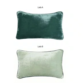 Almofada Vellure Buddemeyer Luxus Petróleo 30cm x 50cm