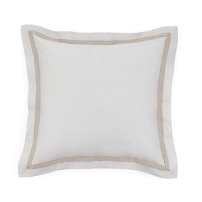 Almofada Vercelli 300 Fios Trussardi Branco/Rose 30 x 40 cm