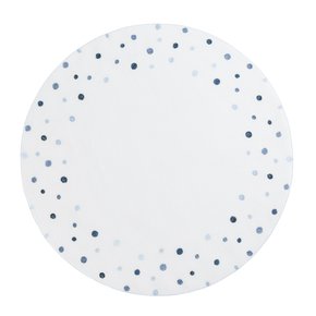 Americano Ricamo Bubbly Branco/Azul 40 cm