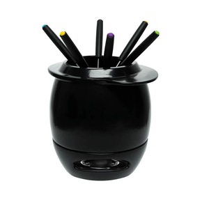 Aparelho de Fondue 9 Peças Linea Nanquim Oxford Preto