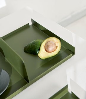 Bandeja Joy Grande Verde Militar Iludi Design 