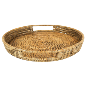 Bandeja Redonda em Rattan Phuket Natural Home 30 cm