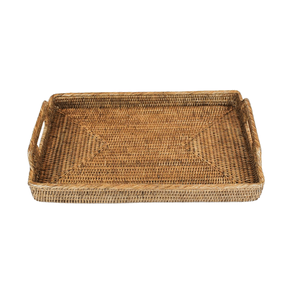 Bandeja em Rattan Sunrise Natural Home 52 x 34 cm Bandeja em Rattan Sunrise Natural Home 52 x 34 cm