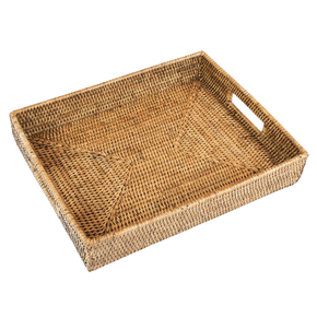 Bandeja em Rattan Sunset Natural Home 39 x 31 cm