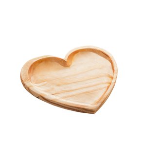 Bandeja Madeira Pinus Coração Woodart 22cm