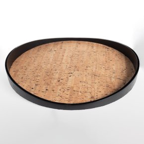 Bandeja Onda Fundo Cortina Elisa Atheniense Home Ebony 47 x 41 cm