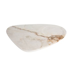 Bandeja Orgânica M Mármore Branco Paraná