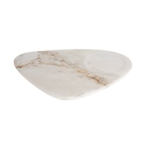 Bandeja Orgânica P Mármore Branco Paraná