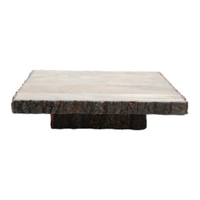 Bandeja Quadrada de Madeira Com Suporte Bon Gourmet 32 cm