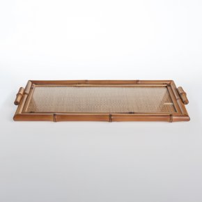 Bandeja Reta em Bambu Sweet Home Decor